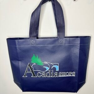 Acadia Navy Tote Bag  - Medium